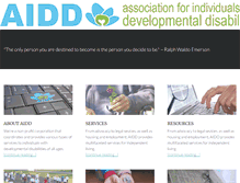 Tablet Screenshot of aiddservices.org